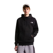 Sweat à capuche The North Face pour homme en molleton de coton noir avec logo blanc sur la poitrine et cordons de serrage assortis