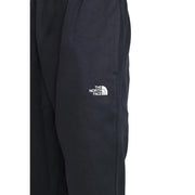 Pantalon de jogging The North Face pour homme, en molleton de coton noir, avec logo blanc brodé sur la cuisse