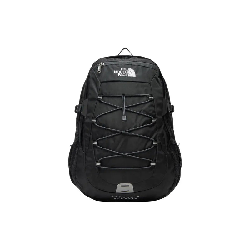 Sac à dos The North Face Borealis Classic noir pour homme, avec surpiqûres grises et finitions argentées, en nylon résistant de 29 litres.