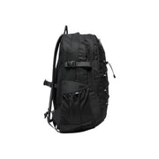 Sac à dos The North Face Borealis Classic pour homme, en nylon noir, avec poche latérale en filet et bretelles réglables, vu de dos.