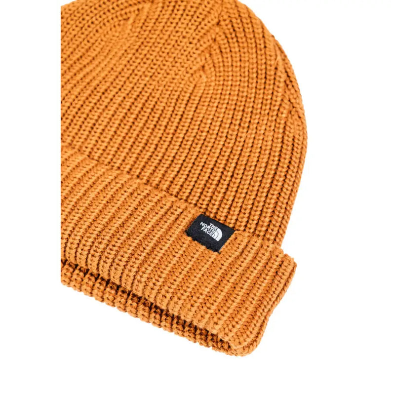 The north face orange ribbed beanie.