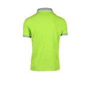vert citron vif North Sails Polo homme à col gris, coupe ajustée, en coton et manches courtes.