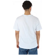 North sails men’s white cotton t-shirt with a simple crew neck and short sleeves for spring summer wear