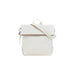 White convertible leather shoulder bag and backpack for versatile fashion choices