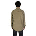 Olive green long-sleeved shirt from Tommy Hilfiger for men, plain design and stylish fit