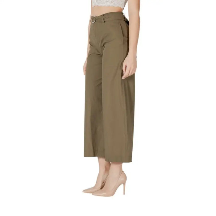 Olive Green Wide Leg Pants showcasing a modern and stylish design for versatile wear