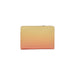 Ombre yellow and orange zippered pouch of the Peach and Pink Wallet