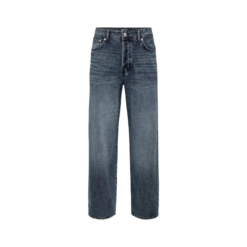 Only Jean ONSFADE pour femme, coupe ample, en denim brut, jambes droites et cinq poches, vue de face