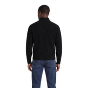 Only & Sons Gilet FRAME RLX pour homme en maille côtelée noire à col roulé, vue de face
