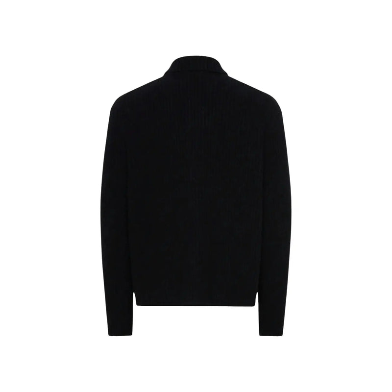 Only Gilet Sons FRAME RLX pour homme en laine mélangée noire, col structuré et manches longues, vue de face