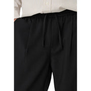 Only Pantalon noir à cordon de serrage pour homme, en mélange de viscose, coupe fuselée décontractée et plis discrets sur le devant, de la marque and Sons