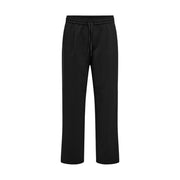 Only Pantalon noir à jambes larges pour homme de la marque and Sons, avec taille élastiquée à cordon, en tissu mélangé de viscose.