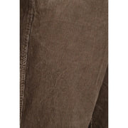 Only Pantalon droit en velours côtelé marron pour homme, de la marque and Sons, avec une texture côtelée subtile et des coutures renforcées le long de la couture.