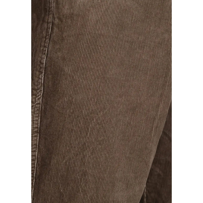 Only Pantalon droit en velours côtelé marron pour homme, de la marque and Sons, avec une texture côtelée subtile et des coutures renforcées le long de la couture.