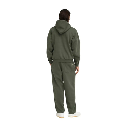 Only Ensemble sweat-shirt à capuche et pantalon de jogging assorti, vert olive, en mélange de coton, pour homme, idéal pour une tenue décontractée.