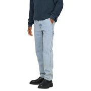 Jean en denim clair délavé, coupe décontractée, poches cargo, 100 % coton. Only Jeans homme Sons bleus 22031087