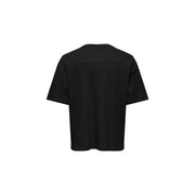 Only & Sons hommes t-shirt T-shirt noir à manches courtes et coupe décontractée, avec des coutures discrètes pour une tenue décontractée.