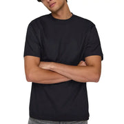 Only & Sons hommes t-shirt T-shirt noir à manches courtes et col rond, en coton doux, idéal pour une tenue décontractée.