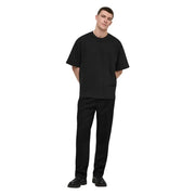 Pull ras du cou noir oversize t-shirt avec une coupe décontractée et des manches courtes par Only Fils pour vêtements décontractés pour hommes