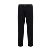 Pantalon de jogging en coton noir avec taille élastiquée à cordon et jambes fuselées de Only & Sons collection de pantalons pour hommes