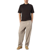 Pantalon beige à jambes larges et coupe décontractée avec de subtils plis à la taille de Only Collection de pantalons pour hommes Sons