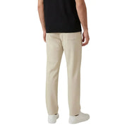 Only & Sons Pantalon chino beige pour homme, coupe droite épurée et poches latérales discrètes