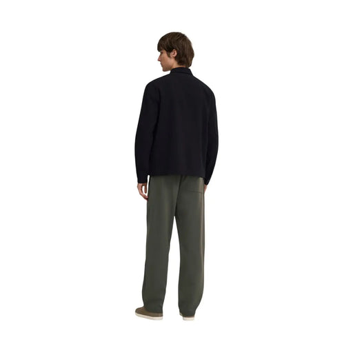 Only Blazer pour homme en polyester noir, coupe classique, doublé de laine bleu marine foncé, manches longues et col classique.