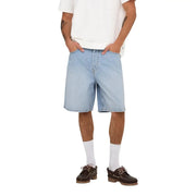 Only Short Sons Fade pour homme en denim clair délavé, cinq poches et ourlet effiloché, vue de face