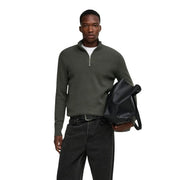 Only Pull Phil pour homme, noir, col rond, vue de face