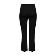 Only Pantalon noir évasé pour femme Astrid Life HW, taille haute et finition en tissu lisse et élégant