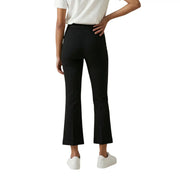 Only Pantalon évasé noir pour femme Astrid Life HW, taille haute, coupe élégante et ajustée, en tissu lisse.