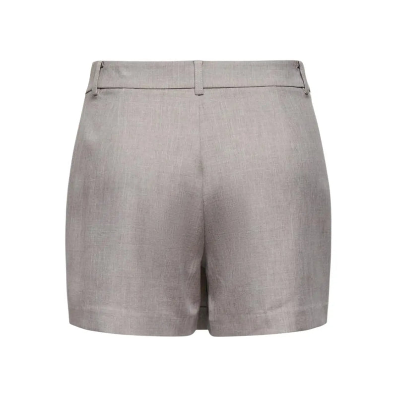 Gray polyester skort shorts with tailored fit and belt loops by only women for spring summer wear