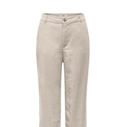 viscose beige only Pantalon droit pour femme, coupe droite épurée et détails de coutures discrets, coupe classique