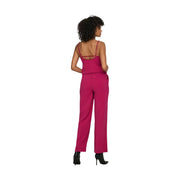 Combinaison sans manches en viscose fuchsia à fines bretelles et dos nu. only Pantalons longs pour femmes Madeli Oaklyn Collection