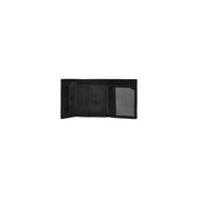 Open black wallet from Calvin Klein Jeans Men’s Black Button Wallet collection
