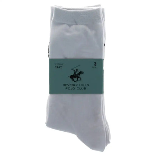Paquet de Beverly Hills Polo Club Chaussettes blanches et grises pour un confort quotidien