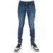 Pair of blue slim fit denim jeans from Lyle & Scott for men