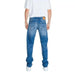 Replay Men Jeans in blue denim with faded and distressed details