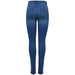 Pair of blue high-waisted skinny jeans with back pockets by Only - Only Women Jeans