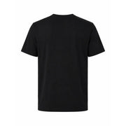 Palm Angels men black cotton short fit crew neck t-shirt with short sleeves for casual wear