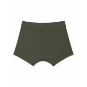 Olive green Palm Angels men cotton briefs with smooth seamless fabric and flat front waistband stretch fit