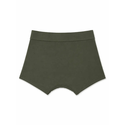 Slip homme Palm Angels en coton vert olive, tissu lisse sans coutures et ceinture avant plate extensible