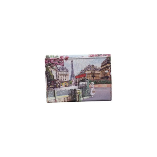 Parisian Scene Wallet featuring iconic Paris landmarks and stylish design