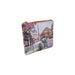 Paris-themed zippered coin purse featuring iconic landmarks and vibrant colors