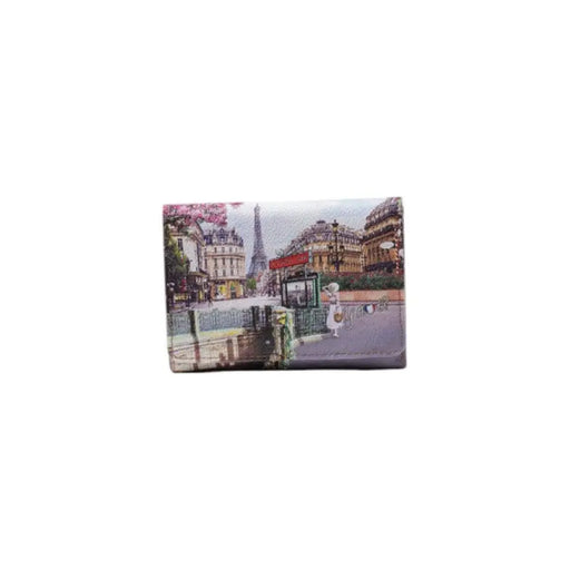 Parisian Scene Wallet featuring elegant design inspired by iconic Paris landmarks