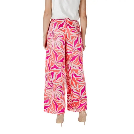 Floral Patterned Wide Leg Pants featuring a vibrant and elegant design