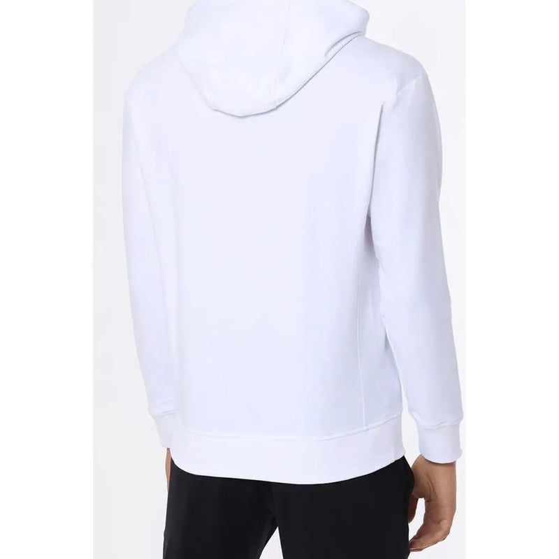 Sweat-shirt Paul and Shark pour homme, blanc, à capuche et manches longues, confectionné dans un tissu doux et lisse aux lignes épurées.