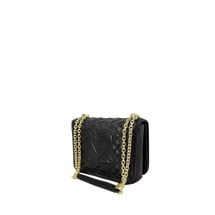 Love Moschino black quilted leather shoulder bag for women