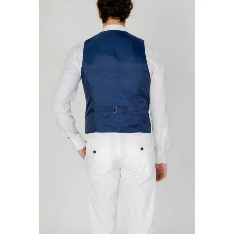 
                      
                        Only & Sons Men Gilet in Navy featuring a stylish person’s vest
                      
                    