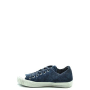 bas en daim bleu marinetop Baskets Philippe pour femmes, avec semelle en caoutchouc blanc et bout renforcé, style printemps-été